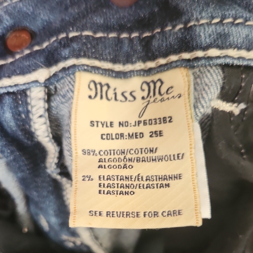 Miss Me Dark Blue Boot Cut Jeans - Picture 2 of 4